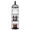 Creative Bottle Shaped Black Wine Holder Rack Holder for Dining Room, Office, and Entryway